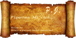 Pipernea Jácint névjegykártya